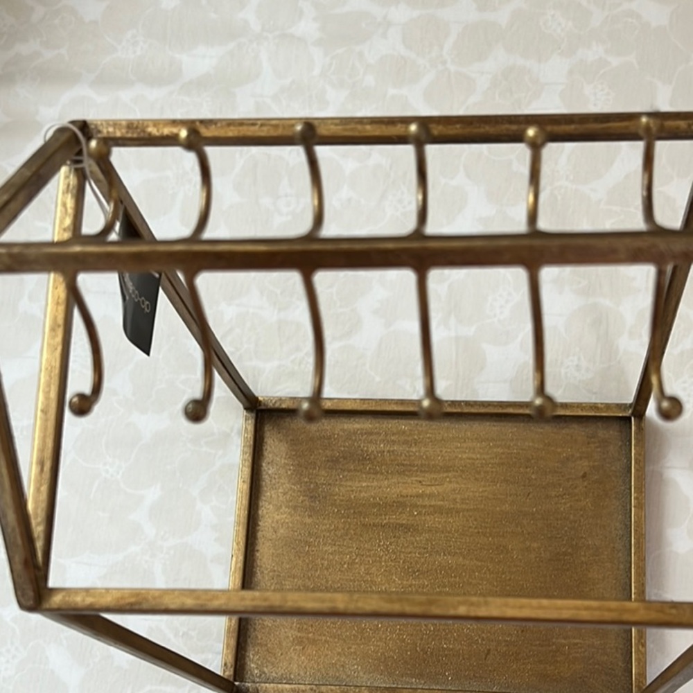 Gold Metal Jewelry Organizer - Picture 3 of 6